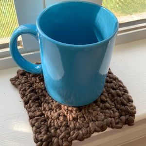 3 pack of hand crocheted chocolate mug rugs